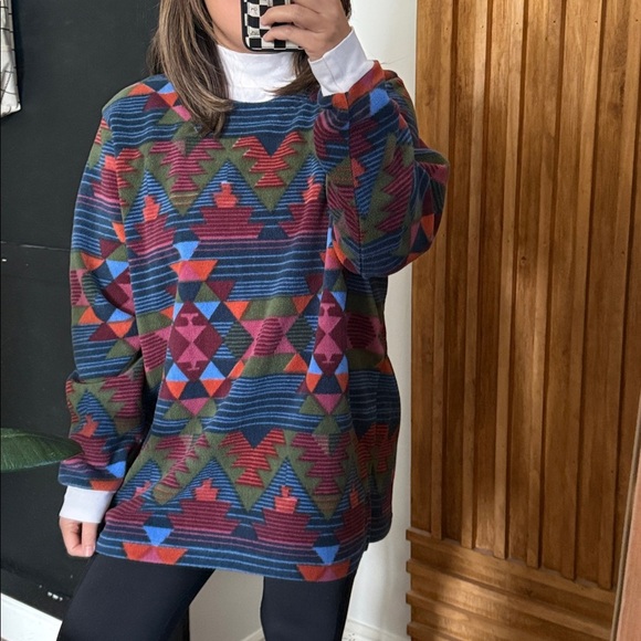 vintage Other - Vintage Blair Sweater Fleece Pullover Long Sleeve Southwestern. Large Unisex